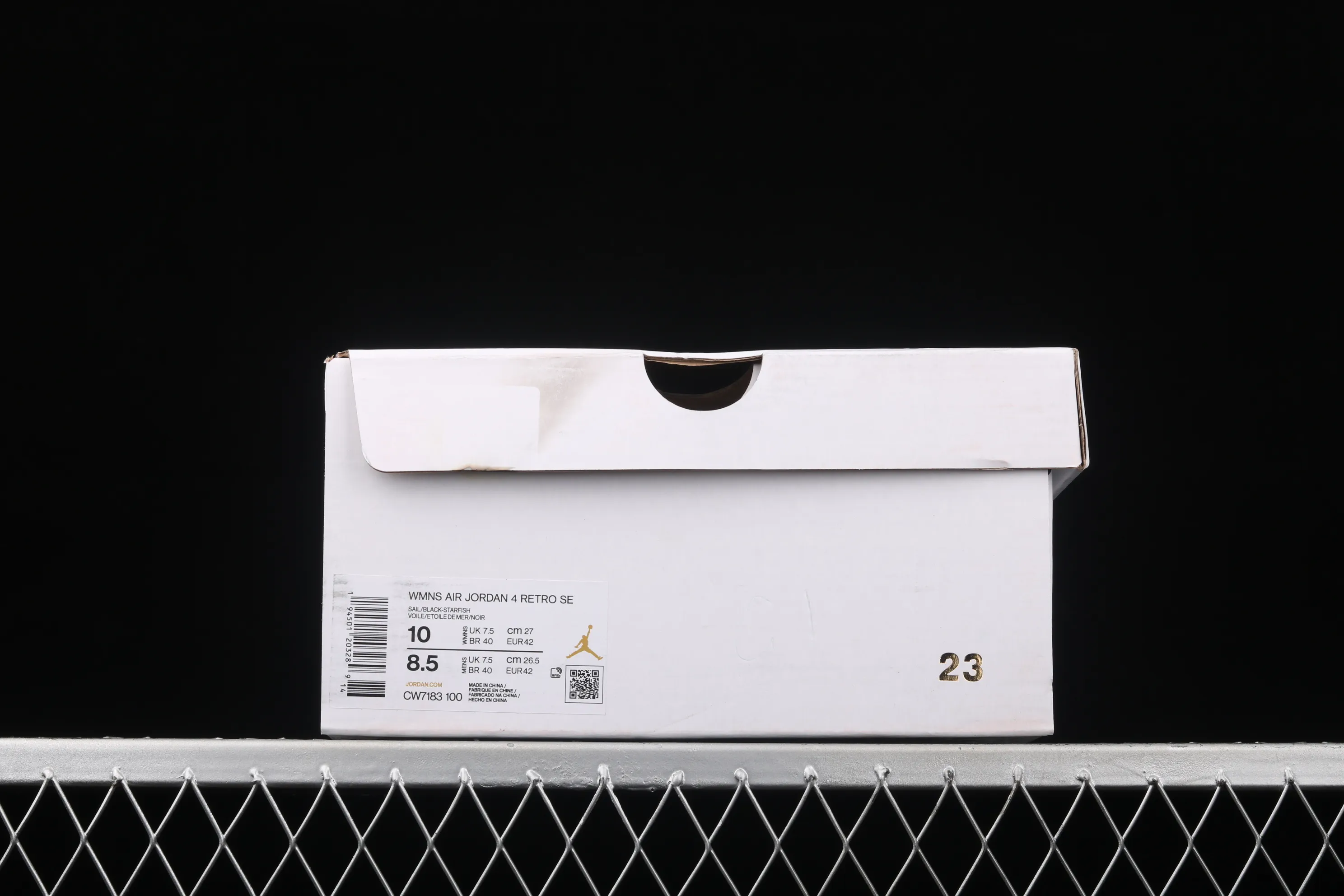 All categories Air Jordan Jordan series basketball shoes Air Jordan 4 G version Air Jordan 4 Retro SE AJ4 Joe 4 brass black orange starfish orange CW7183-100